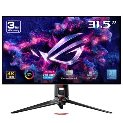 ASUS ROG Swift OLED PG32UCDP 31.5" 4K 240Hz FHD 480Hz 0.03ms HDMI DP USB-C 90W SPDIF Adaptive-Sync KVM HDR10 Dual Mode 4K-FHD OLED Gaming Monitör